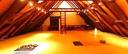 attic of the castle, our yoga room